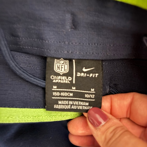 NFL Seattle Seahawks Kids Joggers - Navy and Lime - Picture 2 of 2